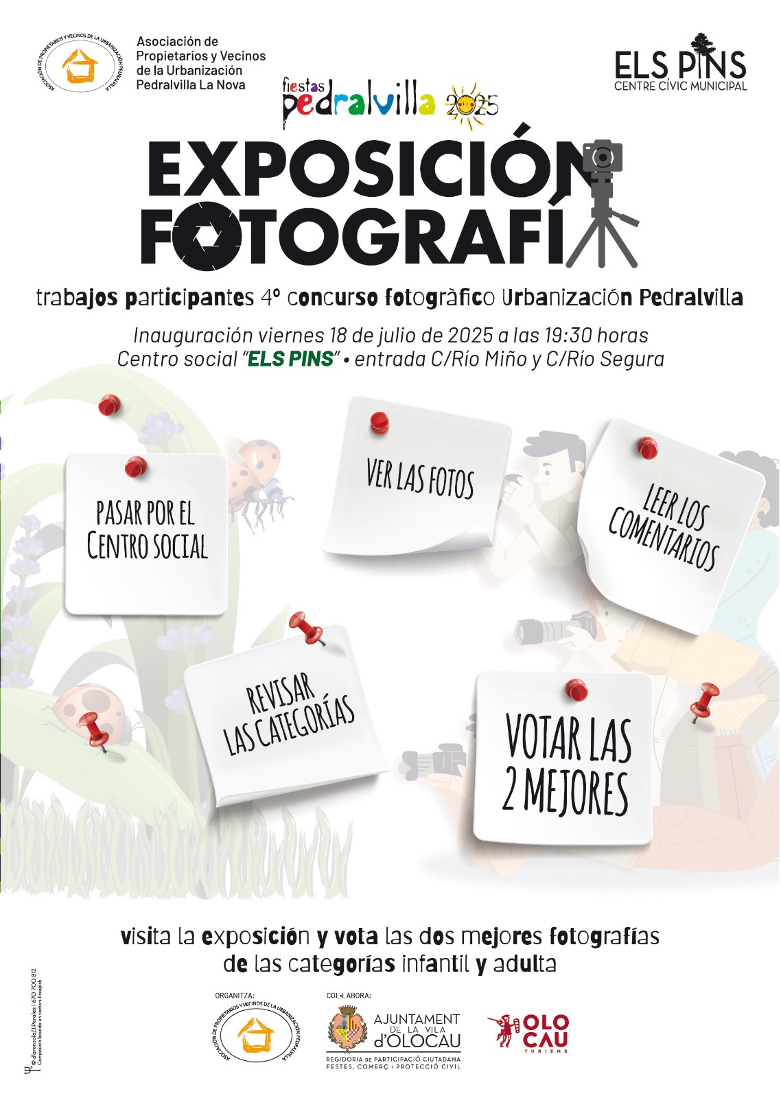 Inauguración de la exposición del 4º Concurso Fotográfico de Pedralvilla (Fiestas de Verano de la urbanización Pedralvilla)